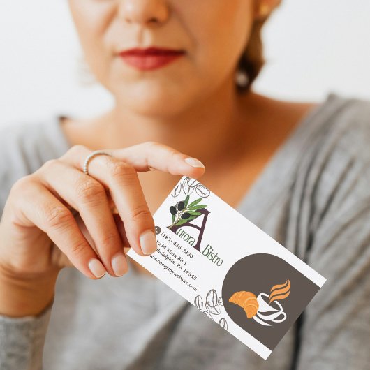 Carte De Visite Professional Cafe Coffee Barista Modern Custom