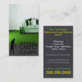 Carte De Visite Professional Carpet Cleaning Service Business Card (Devant / Derrière)