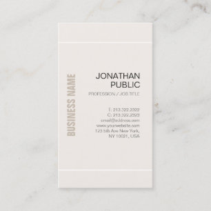 Carte De Visite Professional Chic Design Stylish Company Luxe