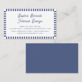 Carte De Visite Professional Classic Retro Clean les années 70 80s (Devant / Derrière)