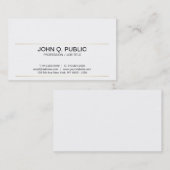 Carte De Visite Professional Clean Design Gold Stripes Moderne (Devant / Derrière)