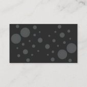 Carte De Visite Professional Cleaning Service Black (Dos)