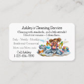 Carte De Visite Professional Cleaning Service Design (Devant)