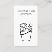 Carte De Visite Professional Cleaning Services Logo Modern White (Devant)