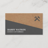 Carte De Visite Professional Construction Contractor & Handyman (Devant)