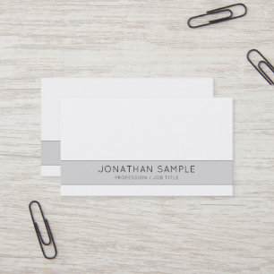 Carte De Visite Professional Creative Design Grey Company Plain