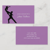 Carte De Visite Professional Dance Studio, Instructeur Business (Devant / Derrière)