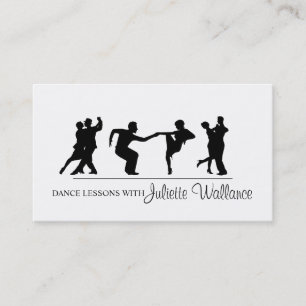 Carte De Visite Professional Dance Studio, Instructeur Business