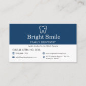 Carte De Visite Professional Dental Office Dentistry (Devant)