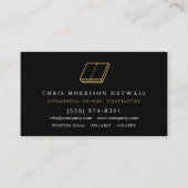 Carte De Visite Professional Drywall Contractor QR Code (Devant)