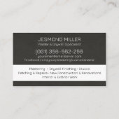Carte De Visite Professional Drywall Plastering Line Art  (Dos)