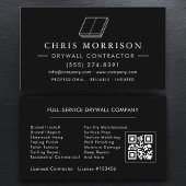Carte De Visite Professional Drywall Sheetrock QR Code
