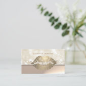 Carte De Visite Professional Elegant Chic Bokeh (Debout devant)