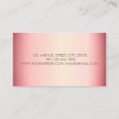 Carte De Visite Professional Elegant Gold Circles Lotus   (Dos)