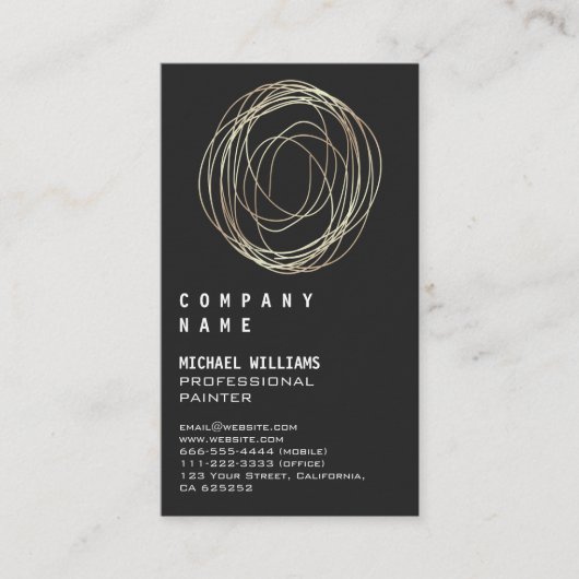 Carte De Visite Professional Elegant Modern Silver Black Métal Bus (Devant)