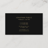 Carte De Visite Professional Elegant Modern Template Minimalist (Dos)