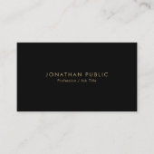 Carte De Visite Professional Elegant Modern Template Minimalist (Devant)