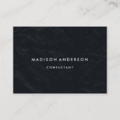 Carte De Visite Professional Elegant Noir Chalk Board (Devant)