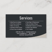Carte De Visite Professional Fence Installation Company (Dos)