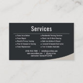 Carte De Visite Professional Fencing Fence Builder Repair Company (Dos)