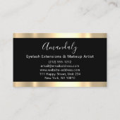 Carte De Visite Professional Finance Investment Services Gold Logo (Dos)