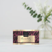 Carte De Visite Professional Finance Investment Services Gold Logo (Debout devant)