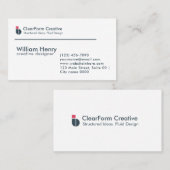 Carte De Visite Professional First Impression Modern Corporate (Devant / Derrière)