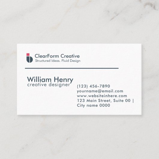 Carte De Visite Professional First Impression Modern Corporate (Devant)