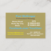 Carte De Visite Professional Flooring (Dos)