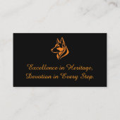 Carte De Visite Professional German Shepherd Kennel Business Card (Dos)