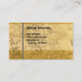 Carte De Visite Professional Gold Classy (Dos)