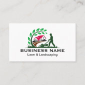 Carte De Visite Professional Green Lawn Maintenance Services (Devant)