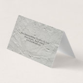 Carte De Visite Professional Grey Wall Texture Minimalist Plain (Dos)