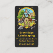 Carte De Visite Professional Groundskeeping Lawn Care Landscaping (Devant)