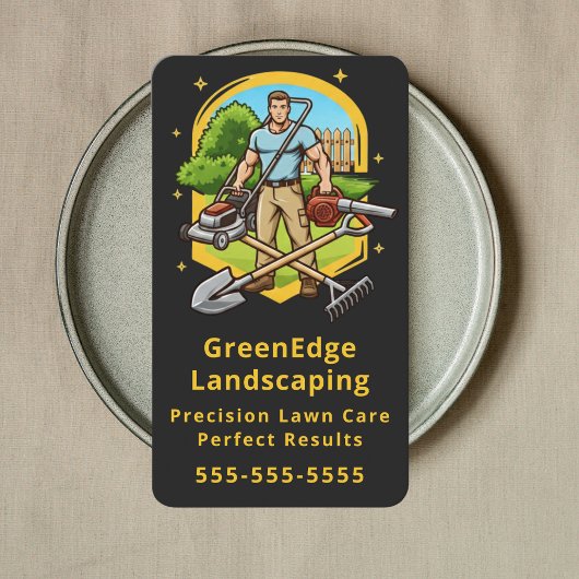 Carte De Visite Professional Groundskeeping Lawn Care Landscaping
