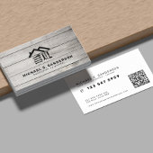 Carte De Visite Professional handyman carpenter tools wood