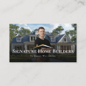 Carte De Visite Professional Home Builder Contractor Photo Qr Code (Devant)
