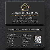 Carte De Visite Professional Home Improvement QR Code