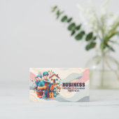 Carte De Visite Professional House Cleaning Service Housekeeping (Debout devant)