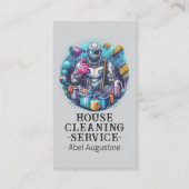 Carte De Visite Professional House Cleaning Service Housekeeping (Devant)