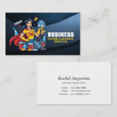 Carte De Visite Professional House Cleaning Service Housekeeping (Devant / Derrière)