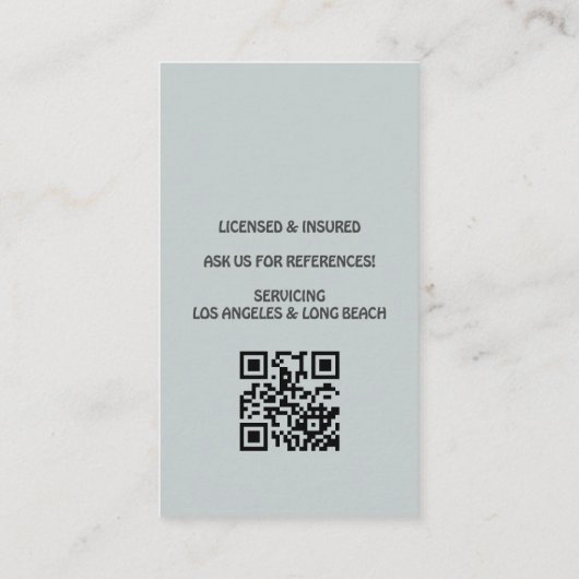 Carte De Visite Professional House Cleaning Service Housekeeping (Dos)