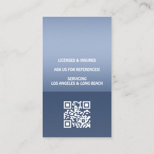 Carte De Visite Professional House Cleaning Service Housekeeping (Dos)