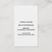 Carte De Visite Professional House Cleaning Service Housekeeping (Dos)