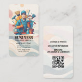 Carte De Visite Professional House Cleaning Service Housekeeping (Devant / Derrière)