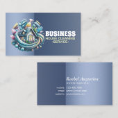 Carte De Visite Professional House Cleaning Service Housekeeping (Devant / Derrière)