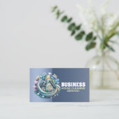 Carte De Visite Professional House Cleaning Service Housekeeping (Debout devant)