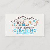 Carte De Visite Professional House Cleaning Services Business Card (Devant)