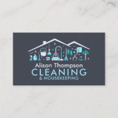 Carte De Visite Professional House Cleaning Services Business Card (Devant)