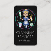 Carte De Visite Professional House Cleaning Services Housekeeping (Devant)